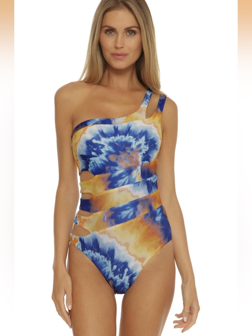BECCA Rebecca Virtue Over the Rainbow Naomi Reversible Asymmetrical One-piece L